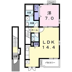 フォンテーヌ逆瀬川の物件間取画像